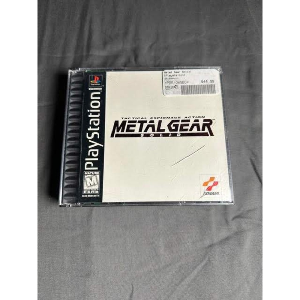 Metal Gear Solid Sony PlayStation 1 PS1 1998 Konami Black Label 2-Disc Set